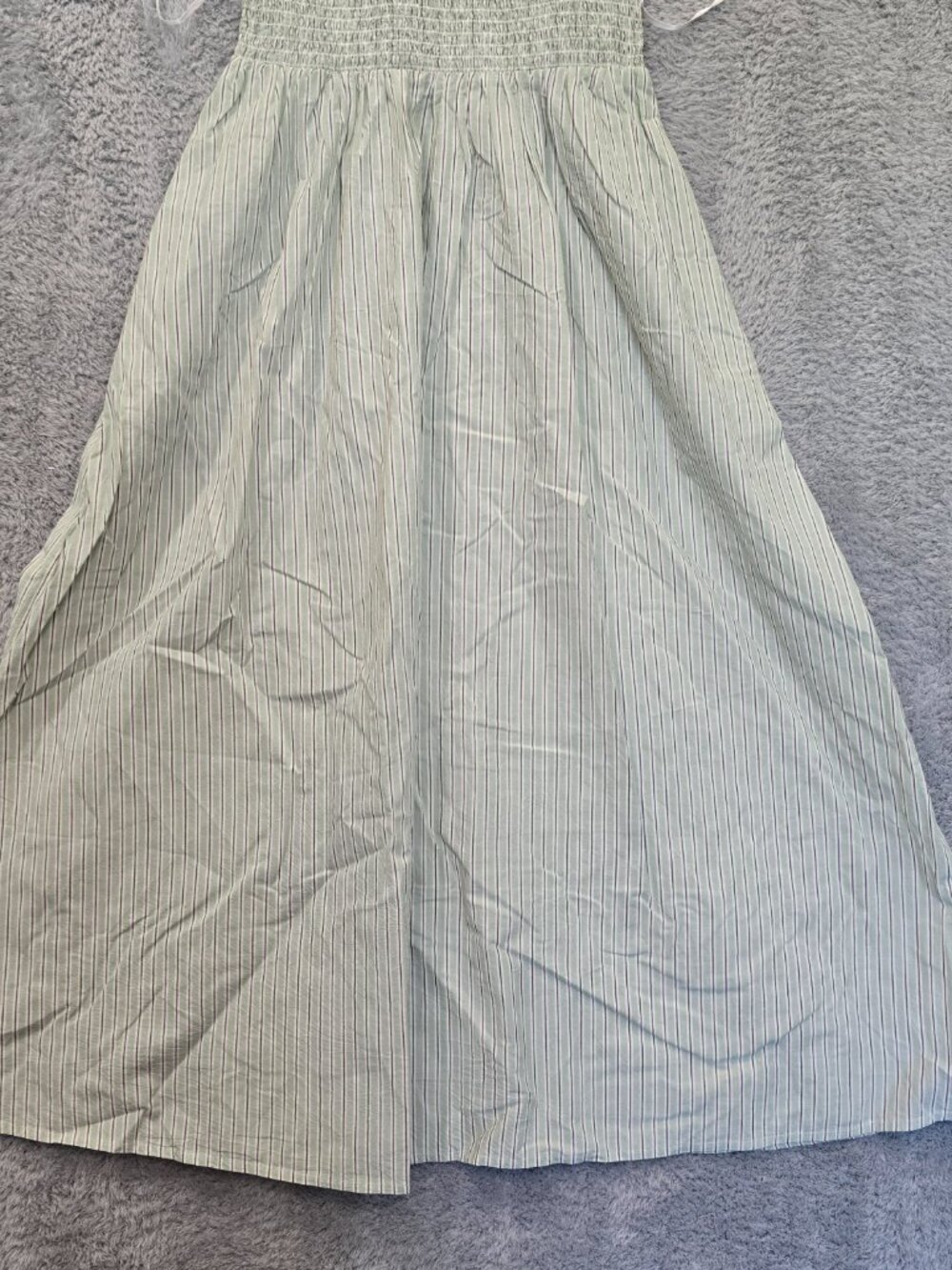 Madewell Melody Smocked Midi Dress 100% Cotton Pistachio Green NEW Size XXS - Picture 7 of 9